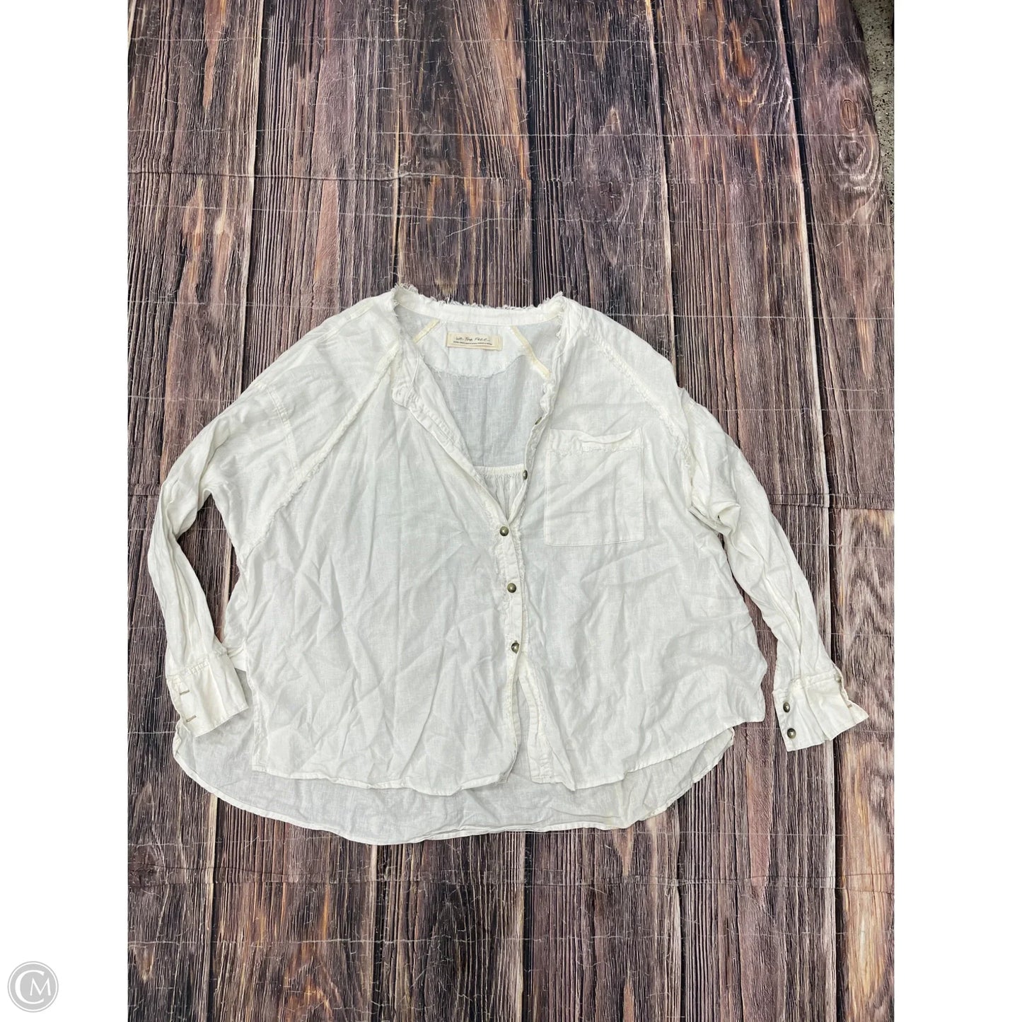 Top Long Sleeve By We The Free In White, Size: Xs