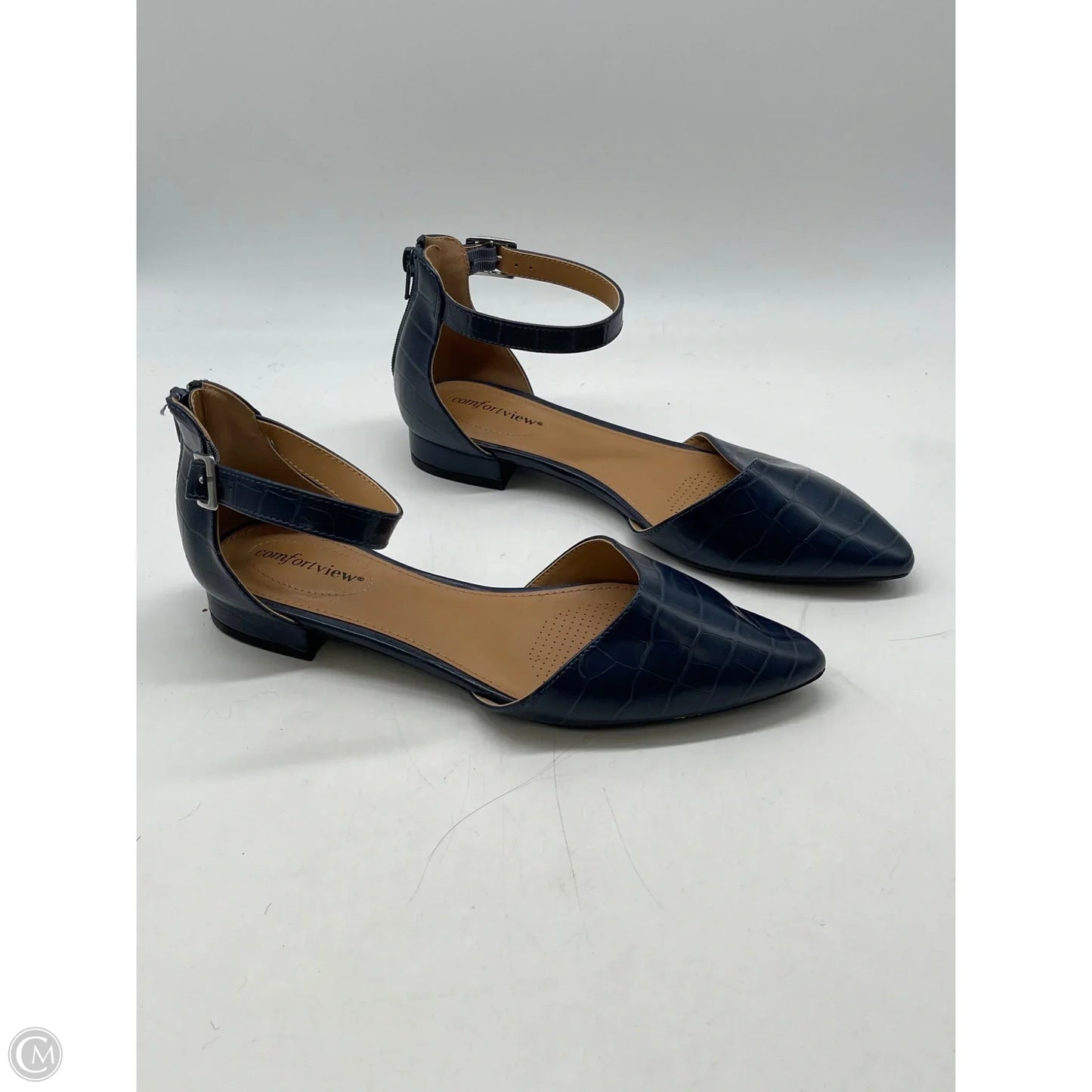 Shoes Flats By Comfortview In Blue, Size: 8.5