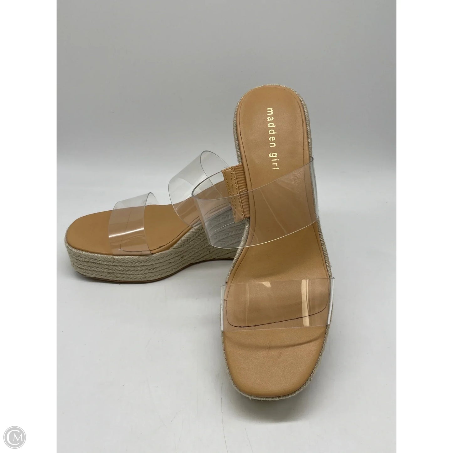 Sandals Heels Wedge By Madden Girl In Clear, Size: 11