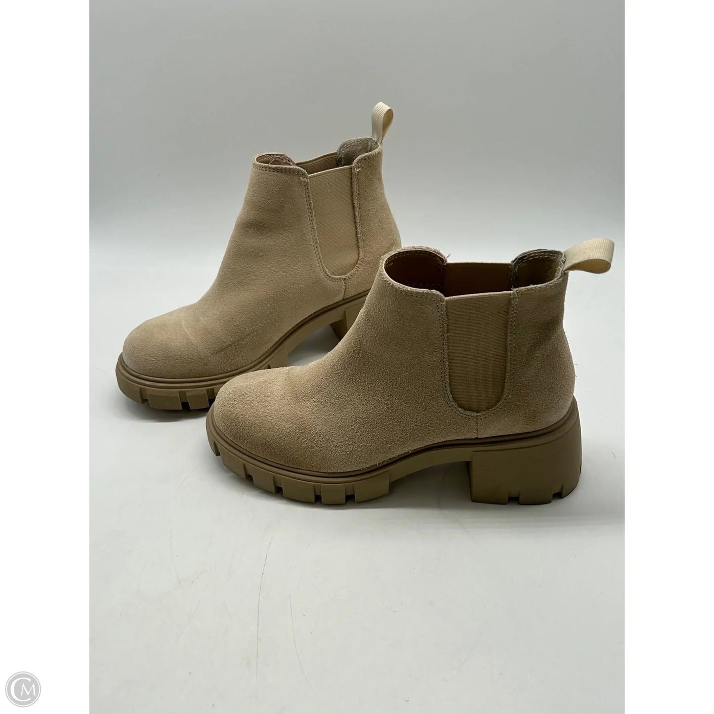 Boots Ankle Heels By Steve Madden In Cream, Size: 6.5