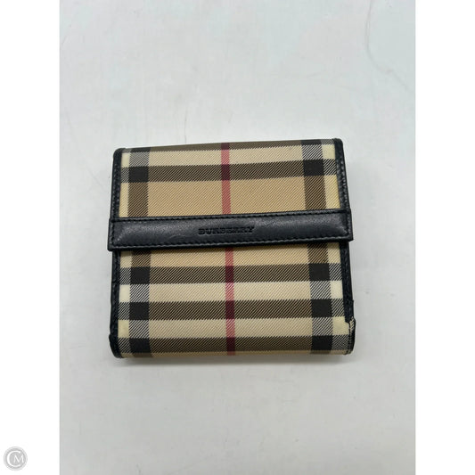 Wallet Luxury Designer By Burberry, Size: Medium