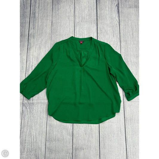 Top Long Sleeve By Vince Camuto In Green, Size: L