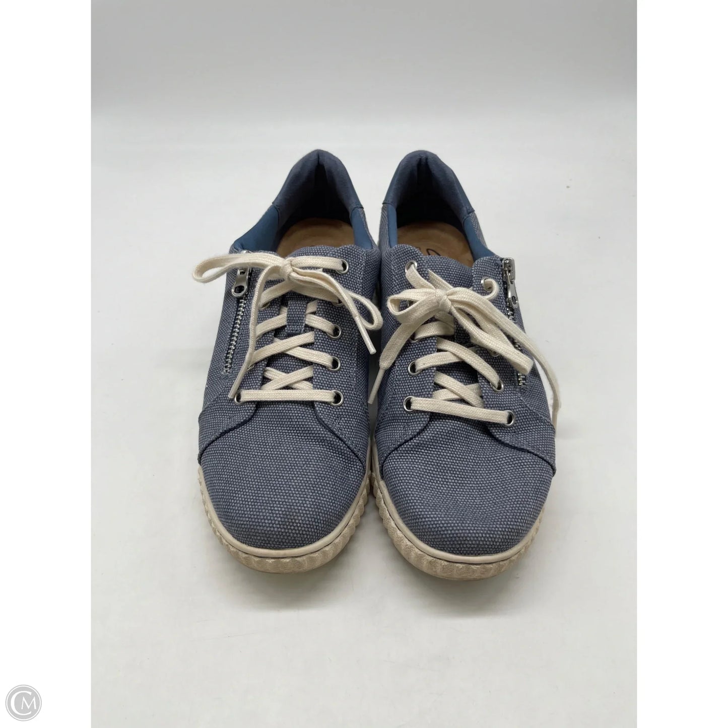 Shoes Sneakers By Clarks In Blue, Size: 8