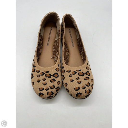 Shoes Flats By Amazon Essentials In Animal Print, Size: 8.5