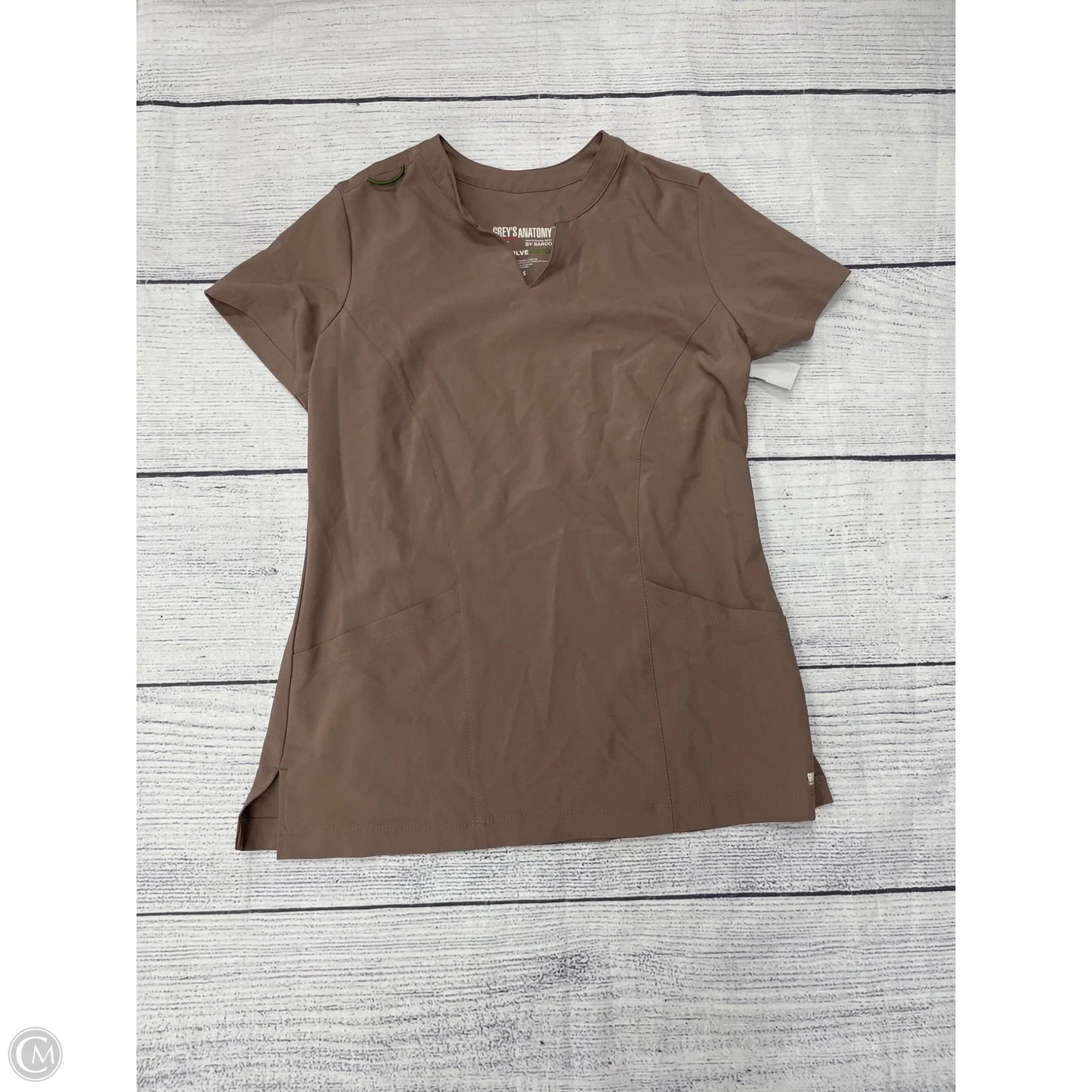 Top Short Sleeve By Clothes Mentor In Brown, Size: S