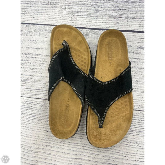 Sandals Flats By Lands End In Black, Size: 7