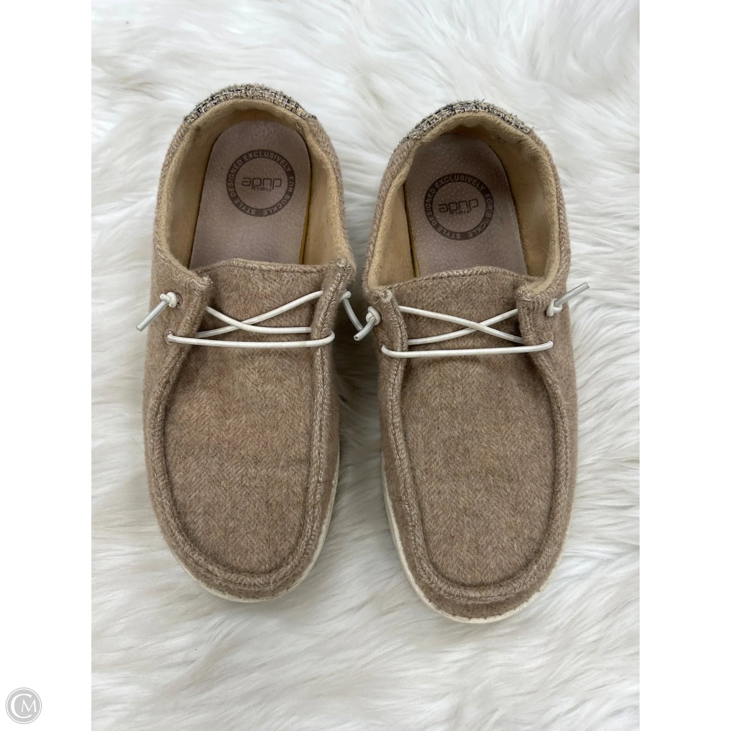 Shoes Flats By Hey Dude In Brown, Size: 7
