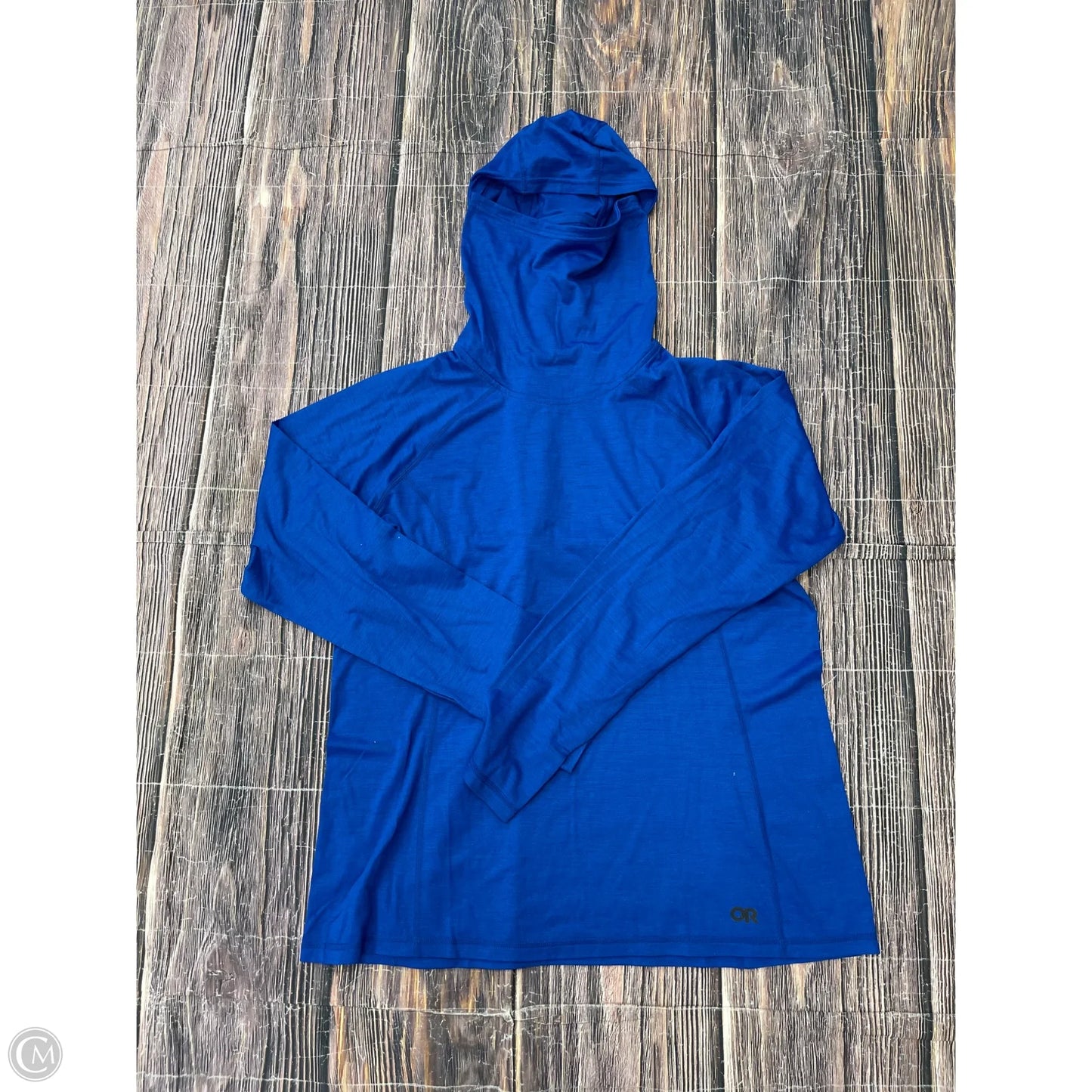Athletic Top Long Sleeve Hoodie By Clothes Mentor In Blue, Size: Xl