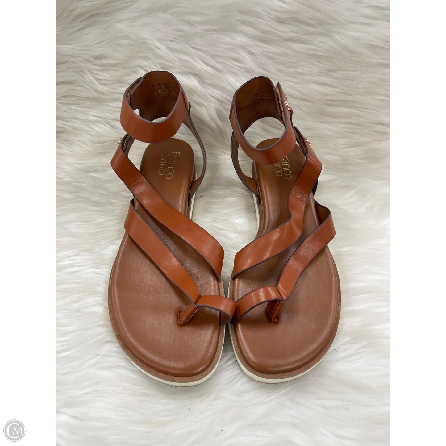 Sandals Flats By Franco Sarto In Brown, Size: 9.5