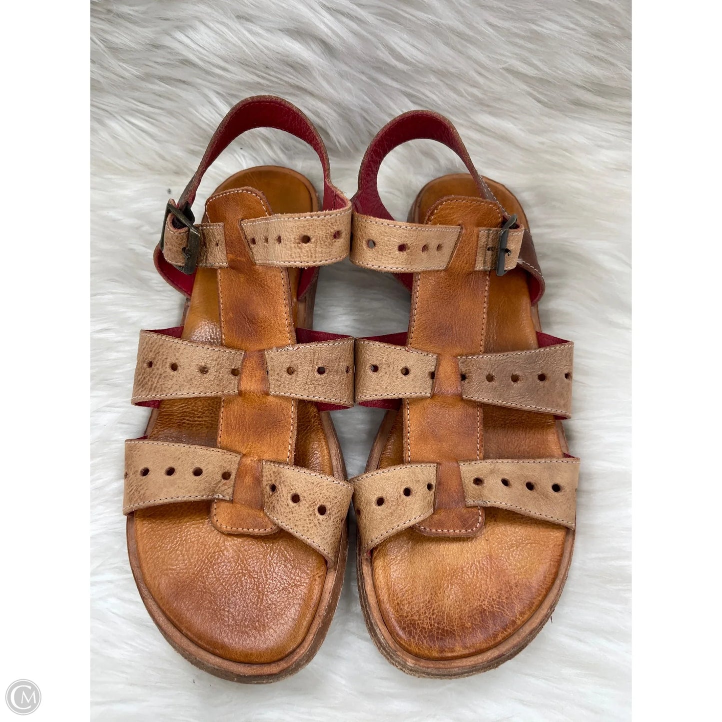 Sandals Flats By Bed Stu In Tan, Size: 9.5