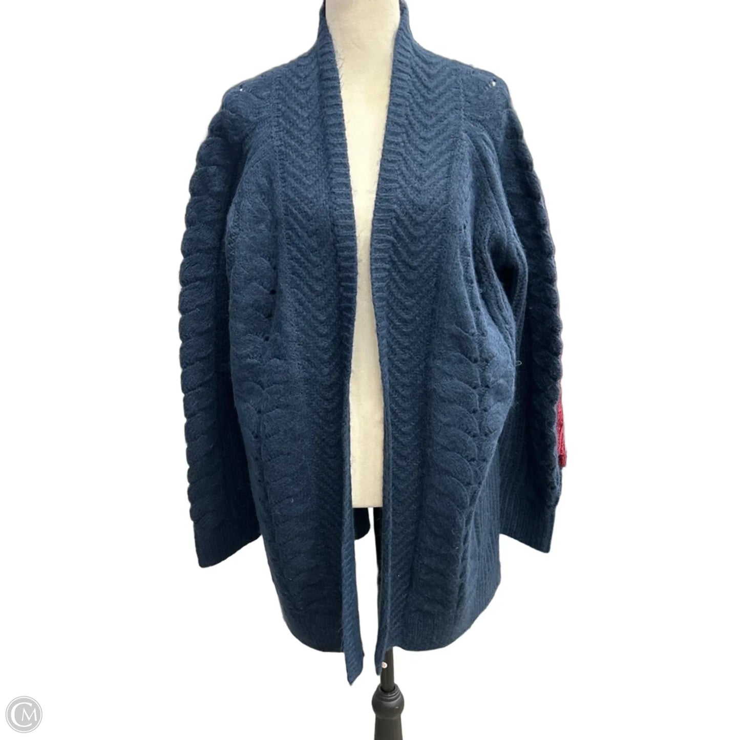 Sweater Cardigan By Christopher And Banks In Blue, Size: Xl
