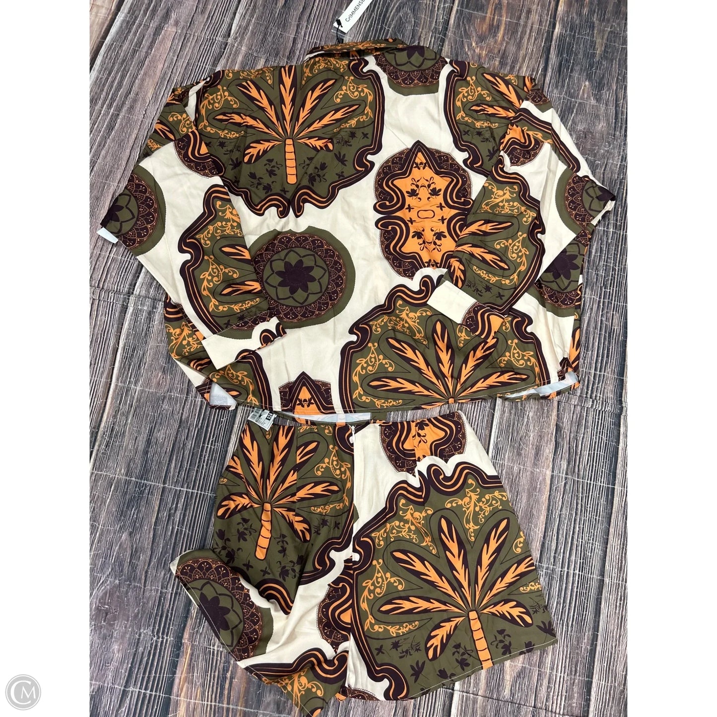 Shorts Set By Commense In Green, Size: M