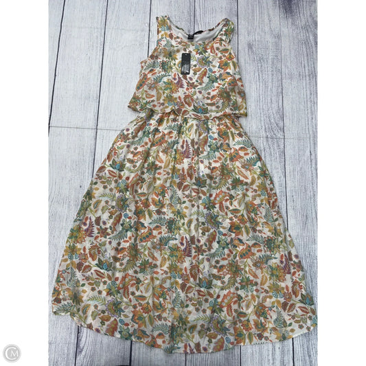 Dress Casual Maxi By Robert Louis In Green & White, Size: 1x
