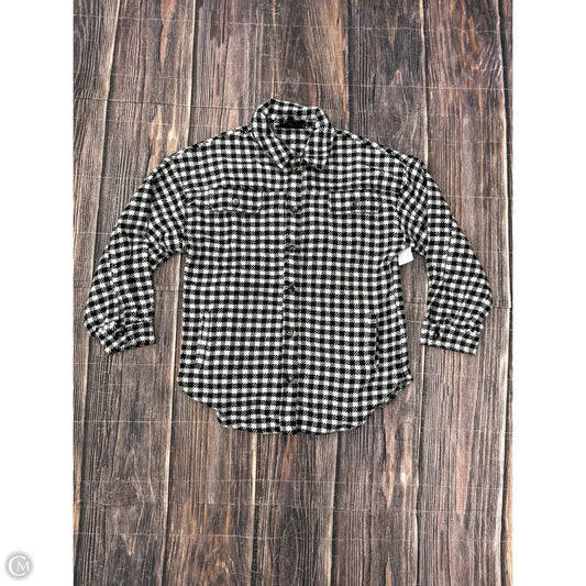 Jacket Shirt By White Birch In Black, Size: M