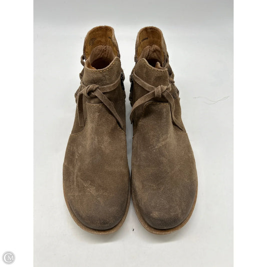 Boots Ankle Flats By Born In Brown, Size: 10