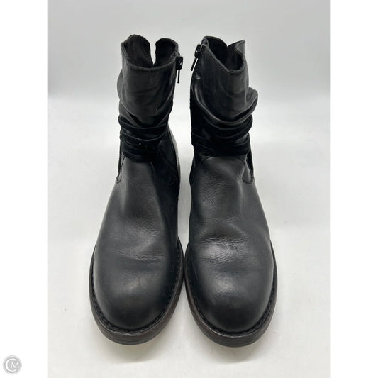 Boots Ankle Flats By Born In Black, Size: 10