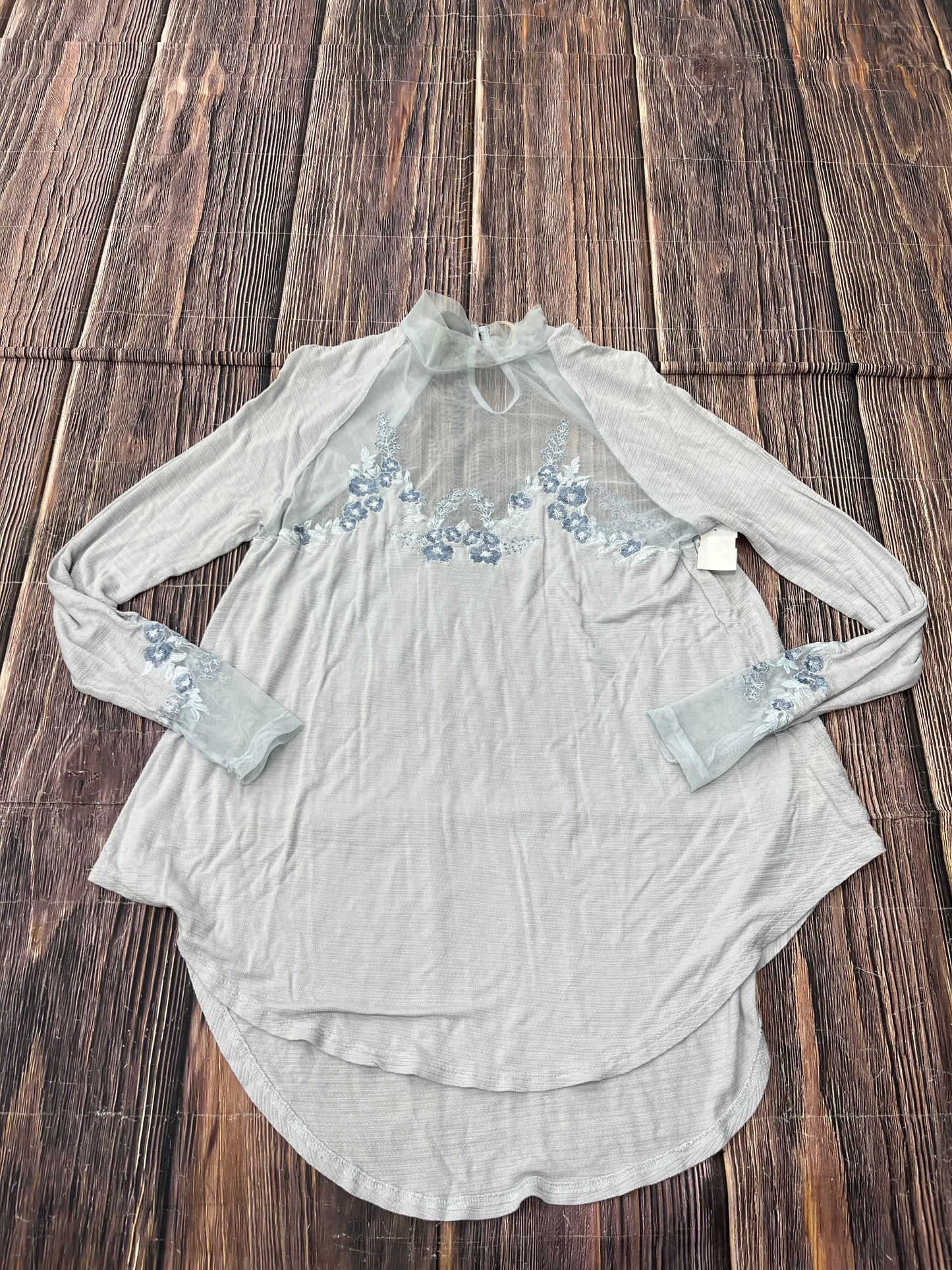 Blue Top Long Sleeve Free People, Size S