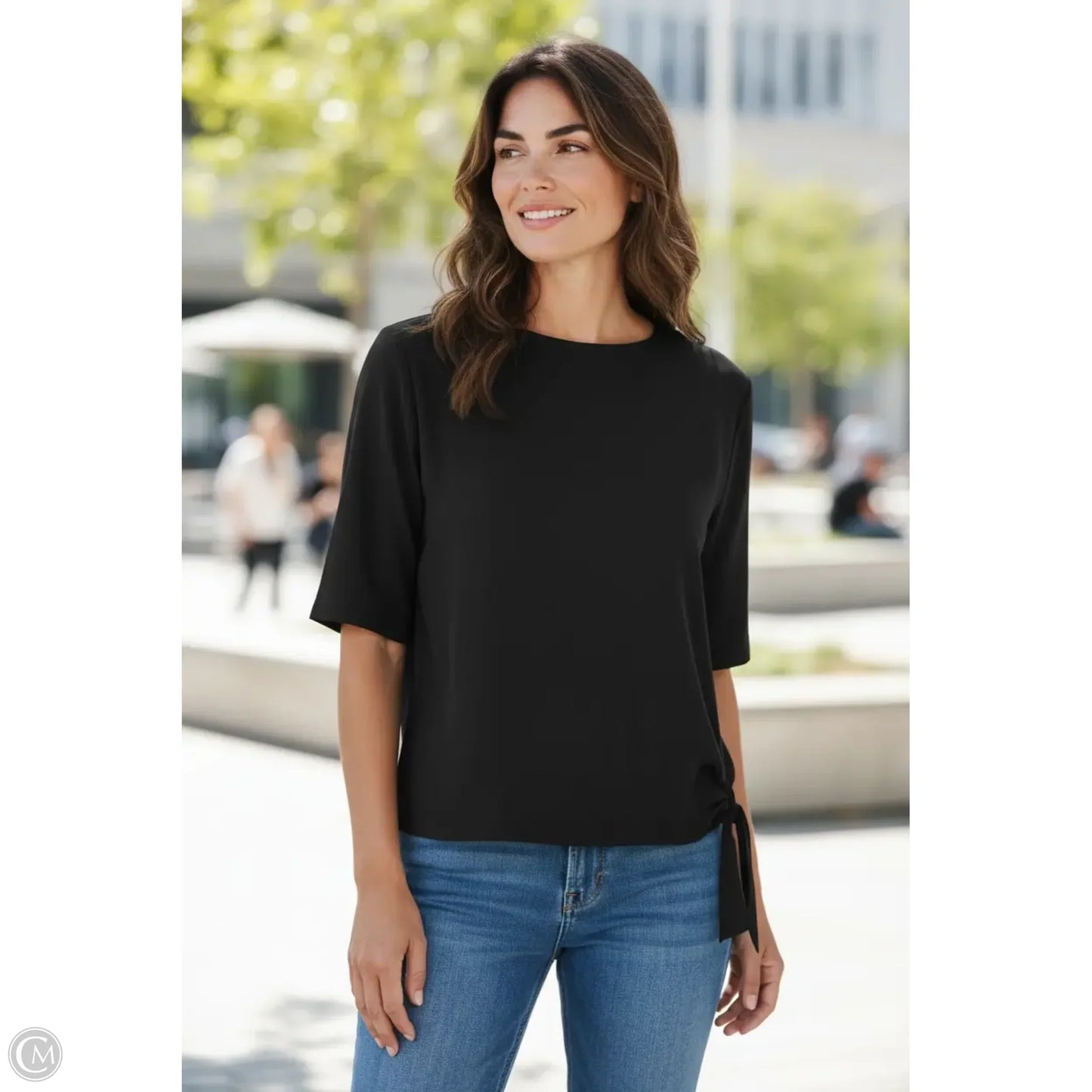 Top Sleeveless By Inc In Black, Size: M