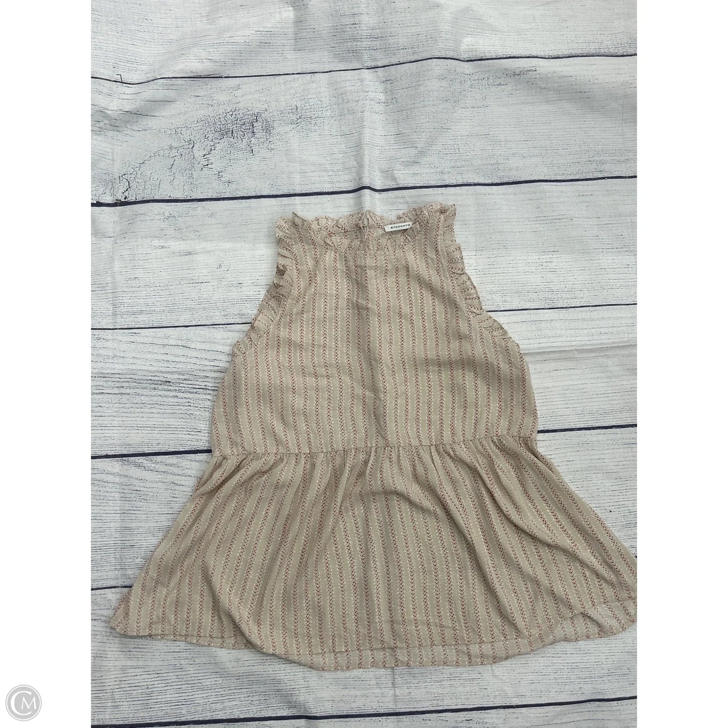 Top Sleeveless By Staccato In Pink, Size: M