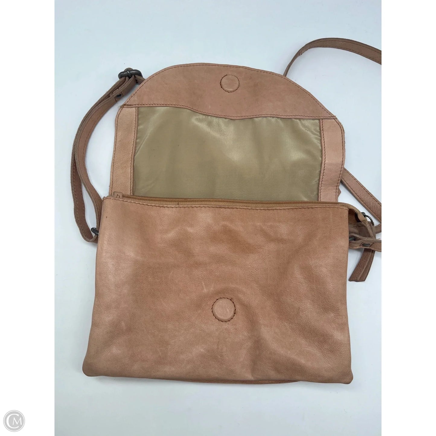 Crossbody Leather By Clothes Mentor, Size: Medium
