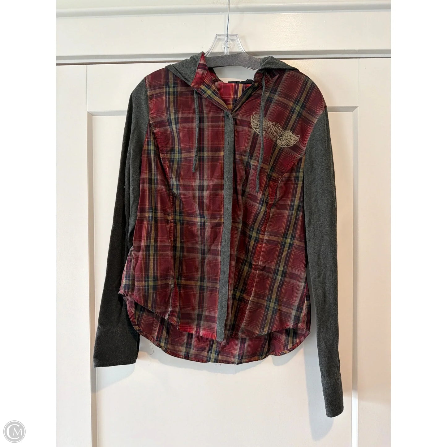 Top Long Sleeve By Harley Davidson In Red, Size: L
