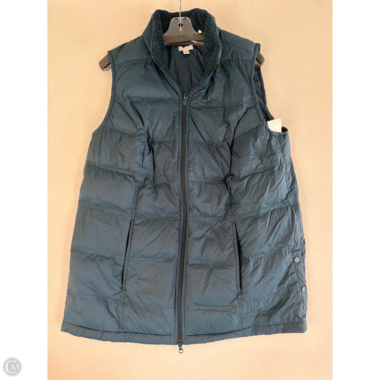 Vest Faux Fur & Sherpa By J. Jill In Blue, Size: Xl