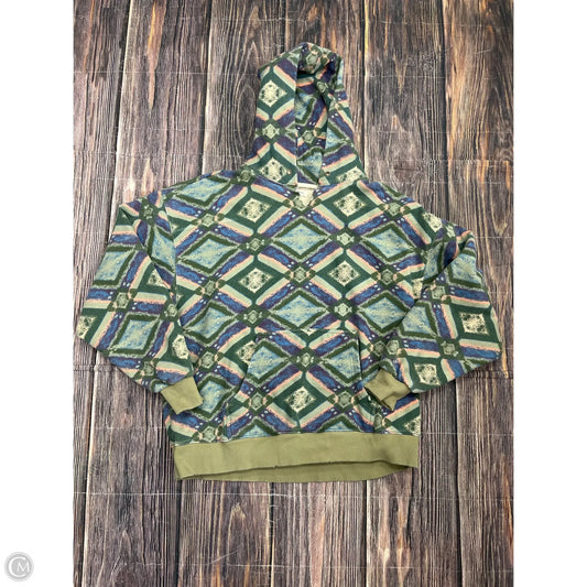 Sweatshirt Hoodie By We The Free In Green, Size: M