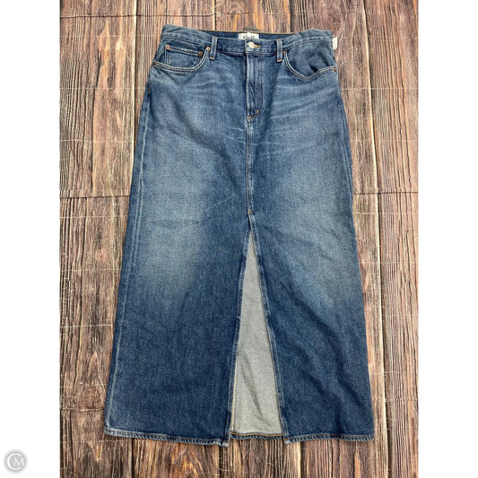 Skirt Maxi By Agolde In Blue, Size: 8