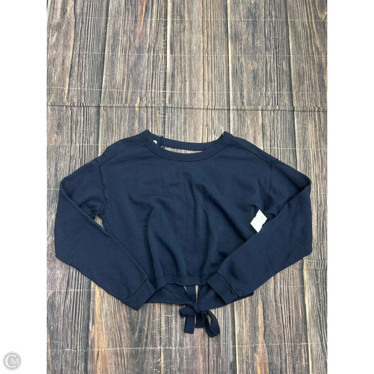Top Long Sleeve By Bobi In Navy, Size: S