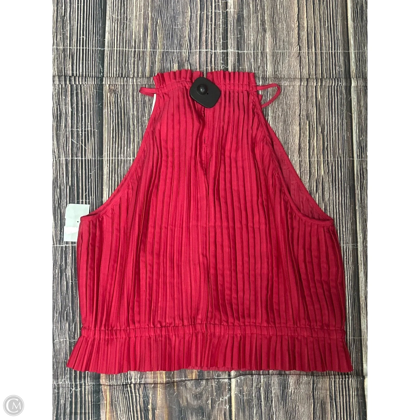 Top Sleeveless By Banana Republic In Red, Size: M