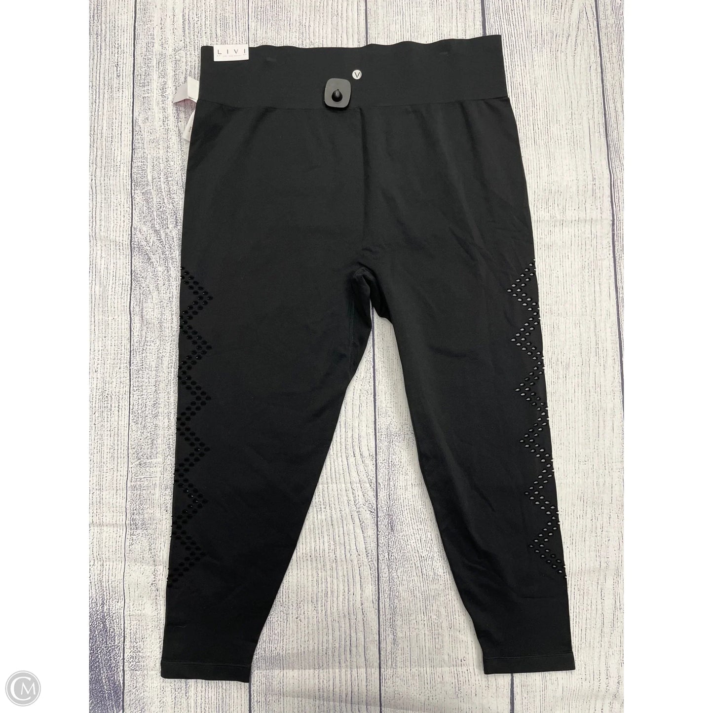 Athletic Leggings By Livi Active In Black, Size: 30