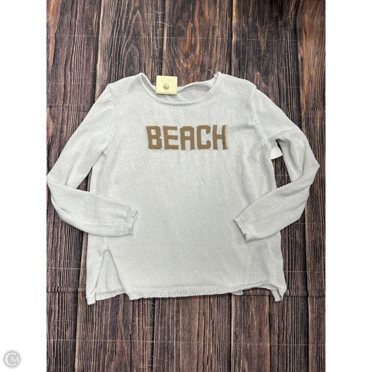 Sweater By Clothes Mentor In White, Size: L