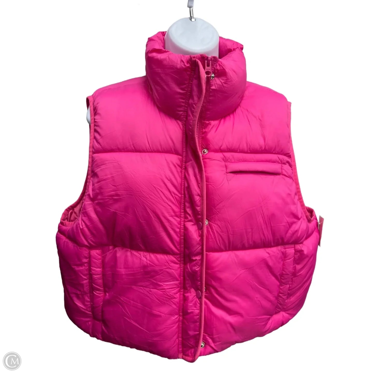 Vest Puffer & Quilted By Simply Southern In Pink, Size: Xl
