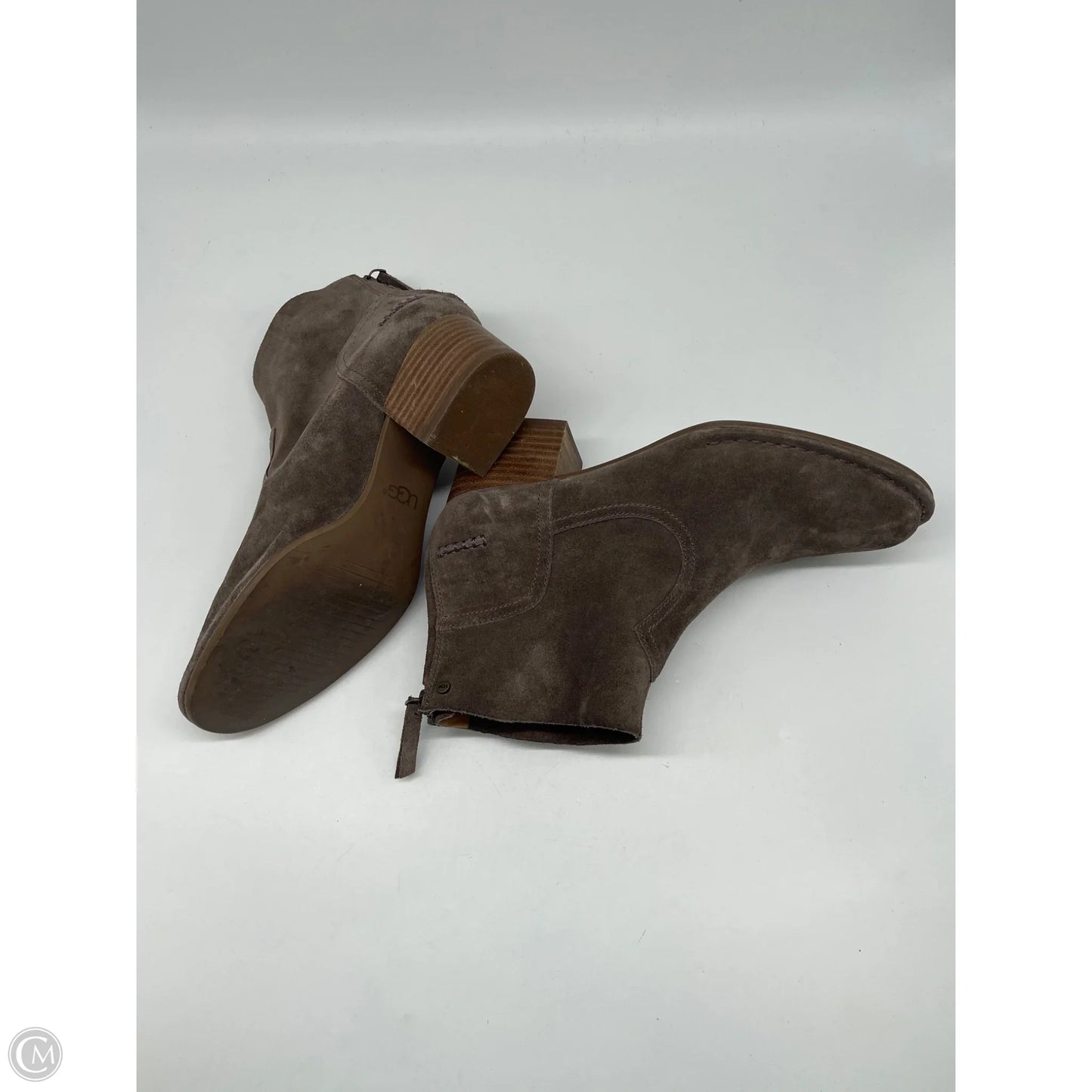 Boots Designer By Ugg In Brown, Size: 8