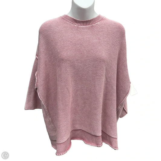 Sweater By Easel In Pink, Size: S