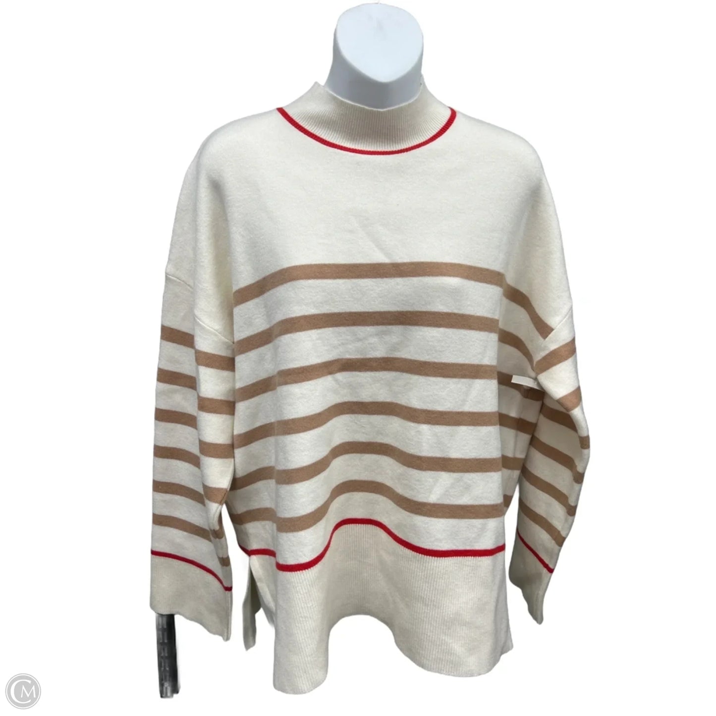 Sweater By Tahari In Cream, Size: Xl