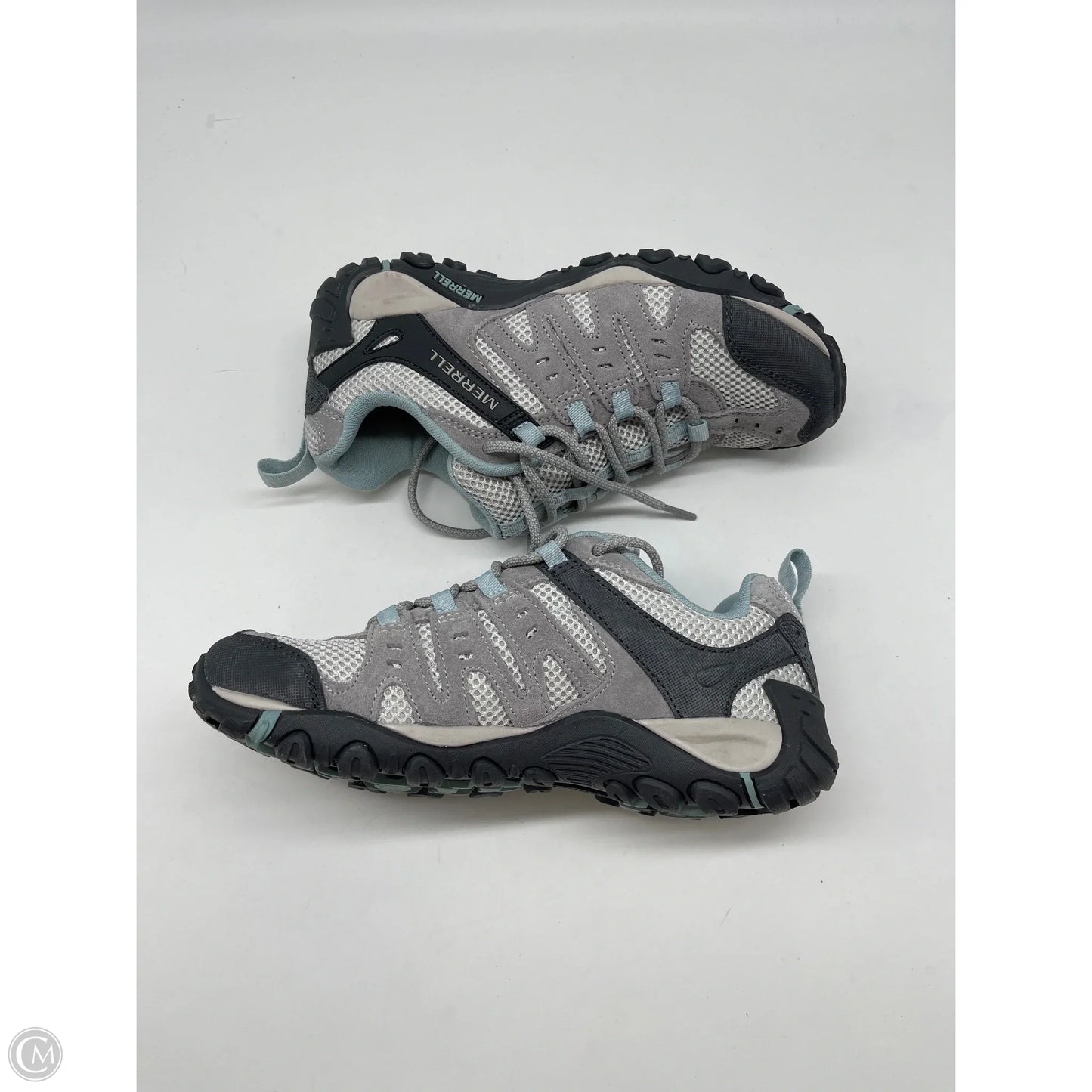 Shoes Hiking By Merrell In Grey, Size: 7