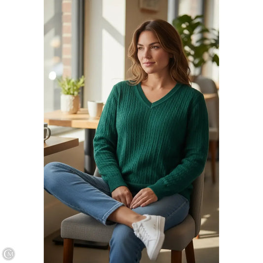 Sweater By Nautica In Green, Size: S