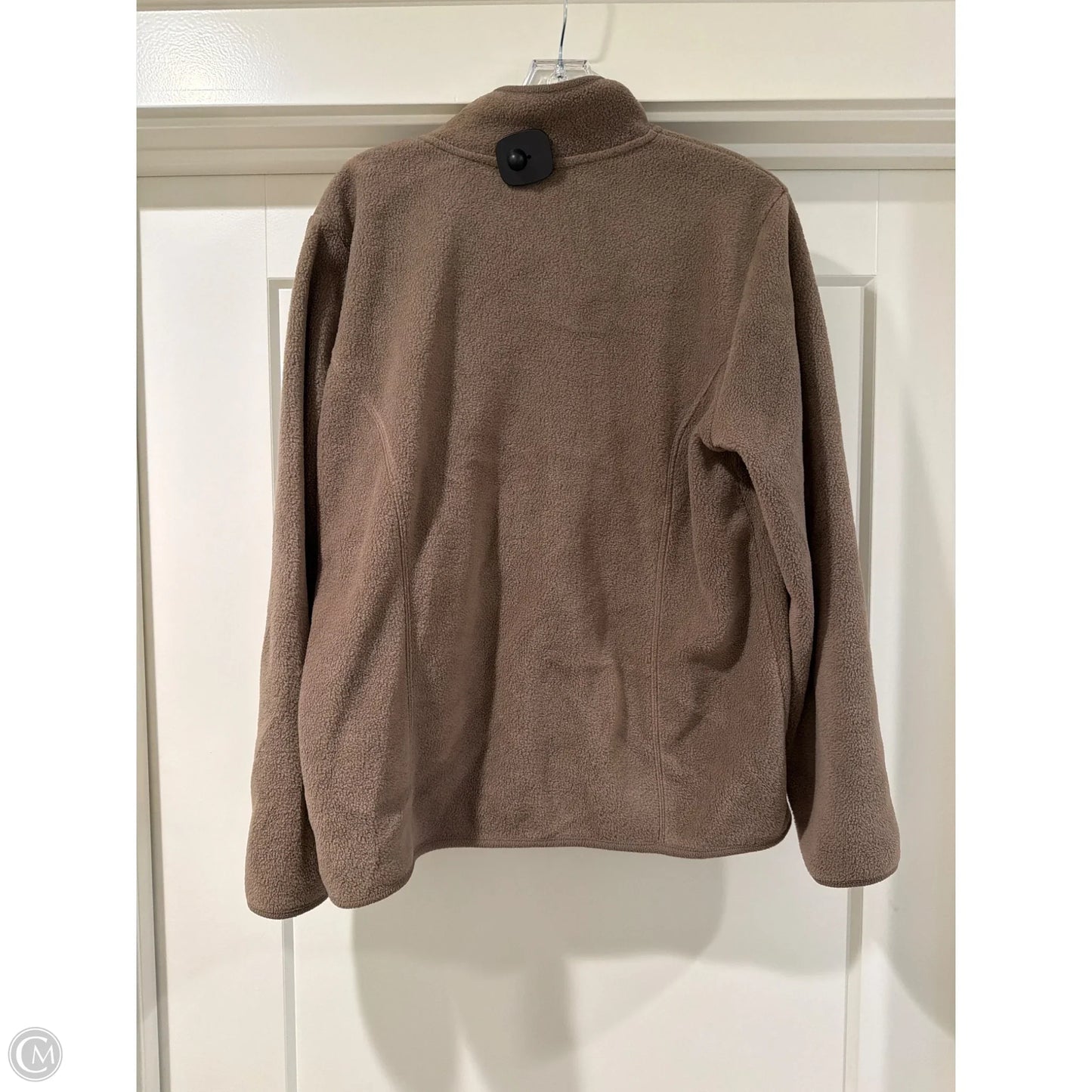 Jacket Fleece By Karen Scott In Brown, Size: M