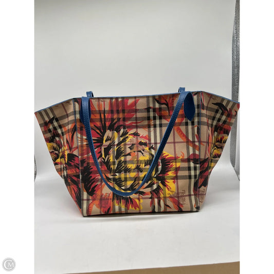 Tote Luxury Designer By Burberry, Size: Medium