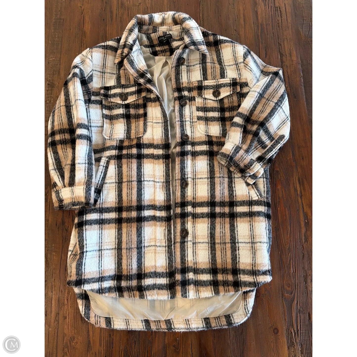 Coat Other By Love Tree In Plaid Pattern, Size: L