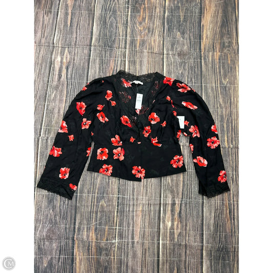 Top Long Sleeve By Loft In Black, Size: L