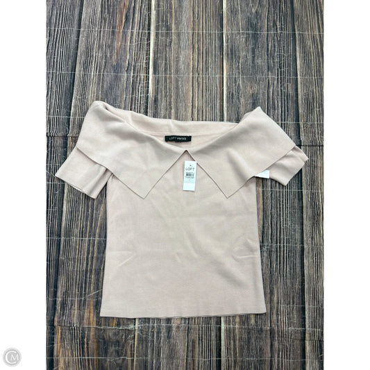 Top Short Sleeve By Loft In Pink, Size: L
