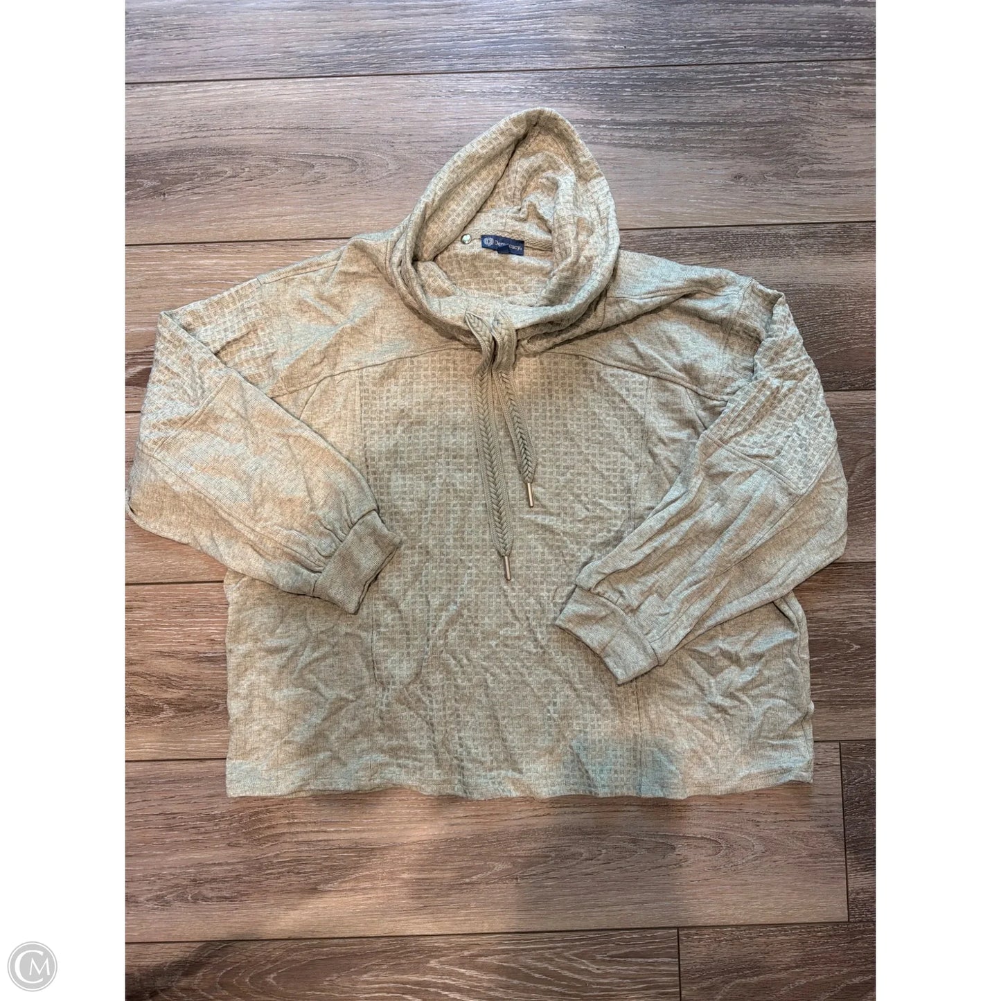 Top Long Sleeve By Democracy In Green, Size: 1x