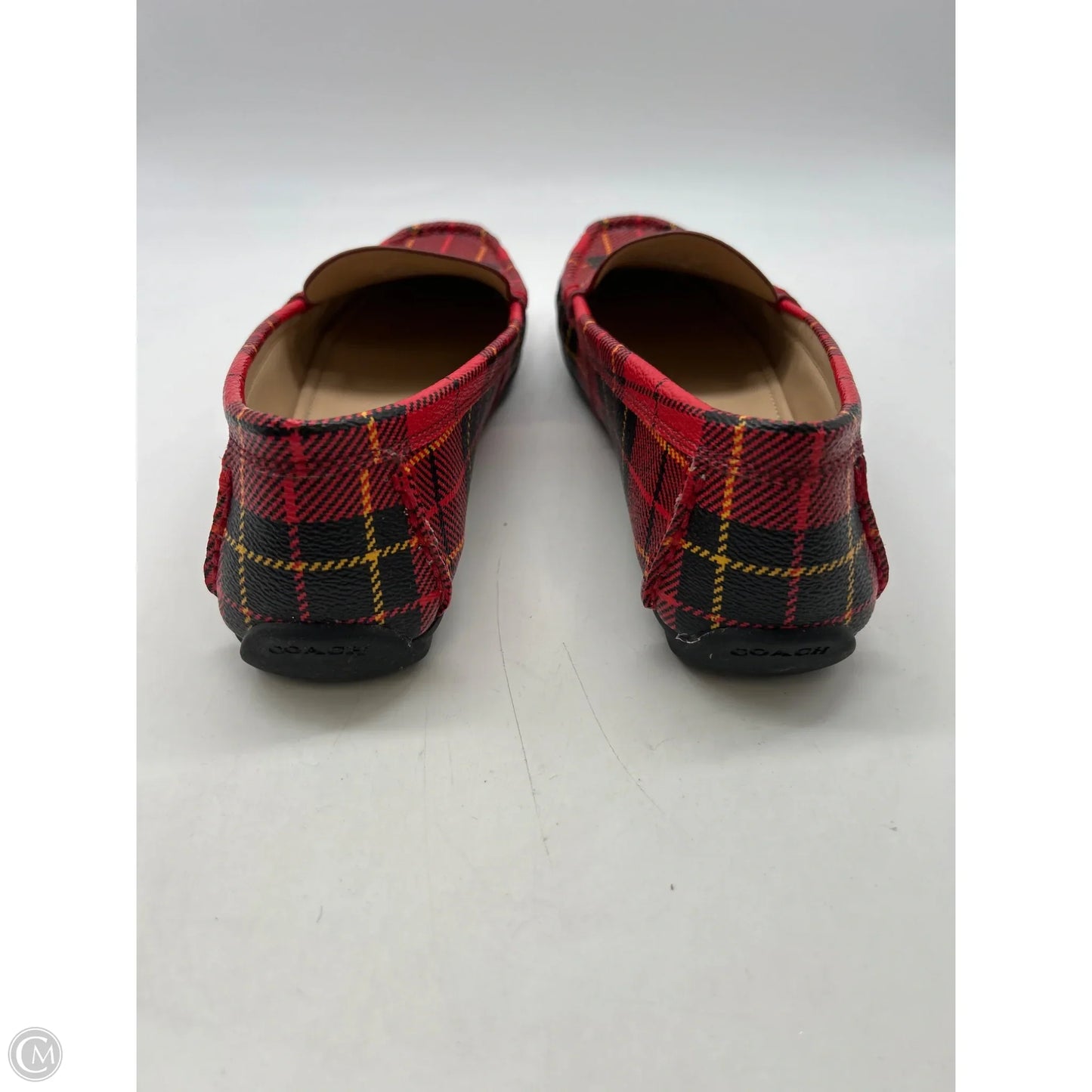 Shoes Designer By Coach In Plaid Pattern, Size: 8