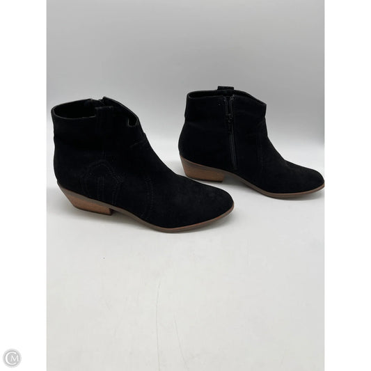 Boots Ankle Heels By Qupid In Black, Size: 6.5