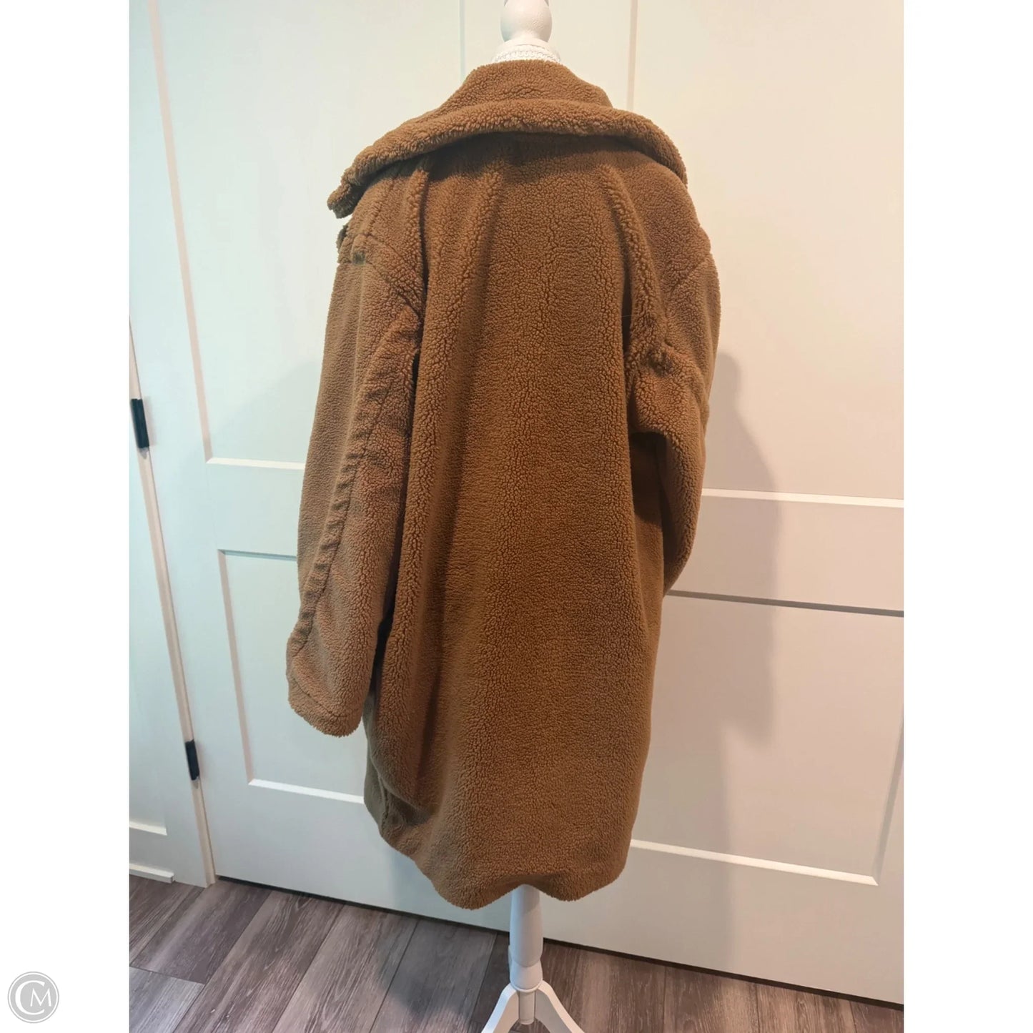 Coat Faux Fur & Sherpa By Universal Thread In Brown, Size: M