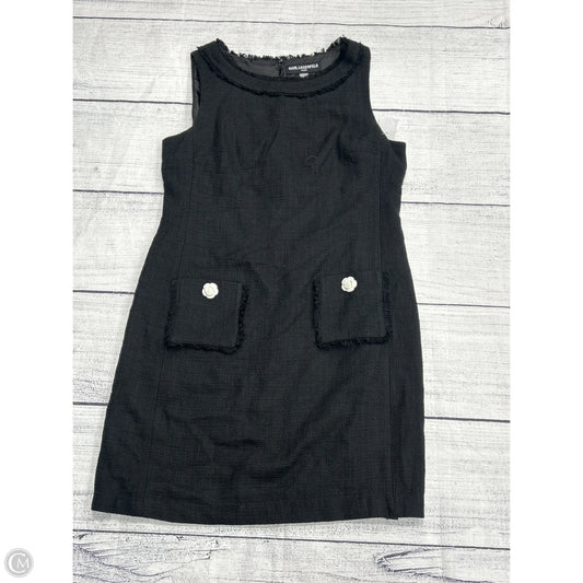 Dress Designer By Karl Lagerfeld In Black, Size: 12