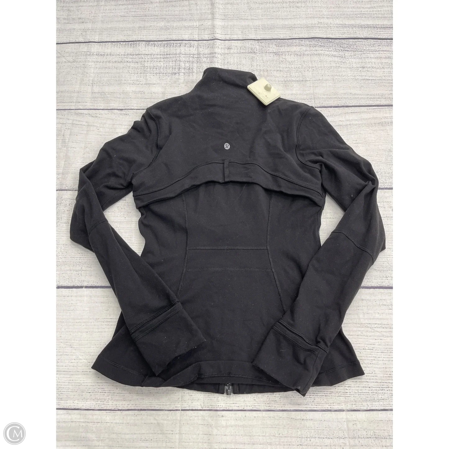 Athletic Jacket By Lululemon In Black, Size: 6