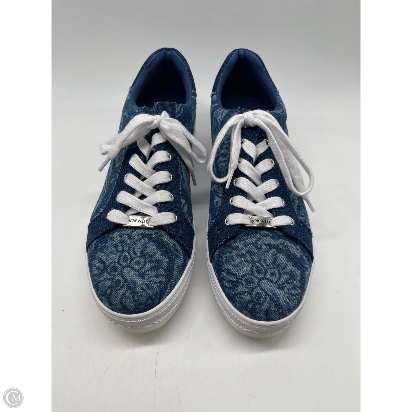 Shoes Sneakers By Nine West In Blue, Size: 12